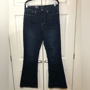 NWT Lucky Brand Dark Wash High Rise Flare Pants Size 12